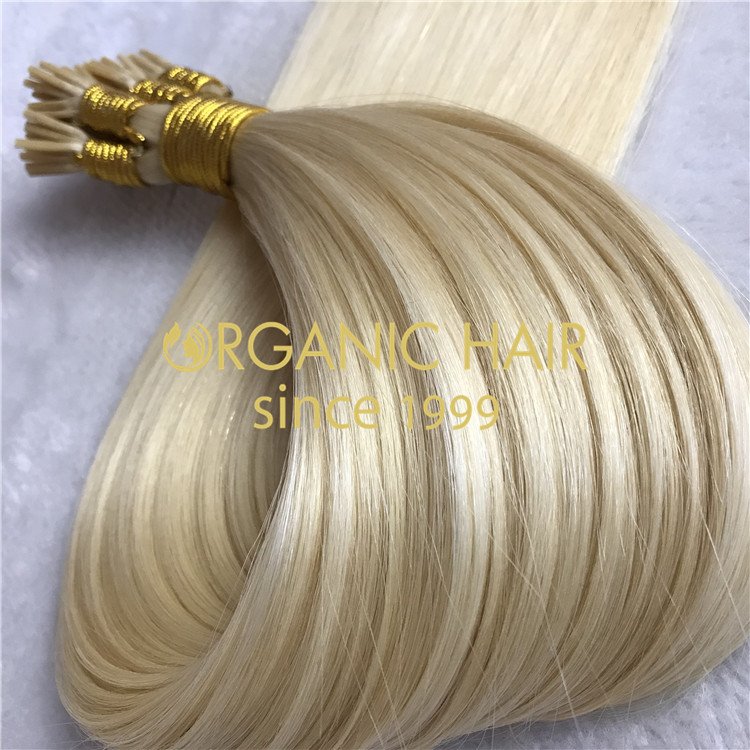 Real human hair extensions for sale--I tip hair extension C3